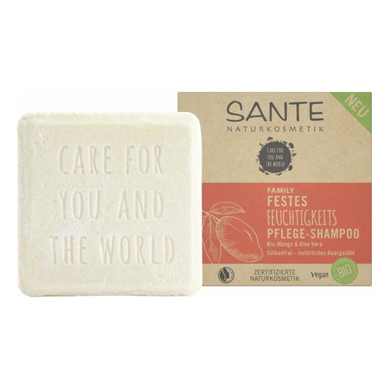 Santé Naturally Shampoo Solido Mango Aloe Capelli Secchi 60 g