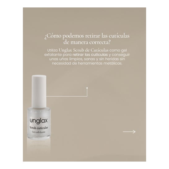 Unglax Scrub Cutículas Gel Exfoliante 10 ml
