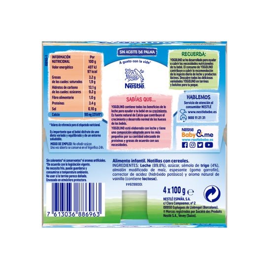Nestle Yogolino med korn +6M 4x100g