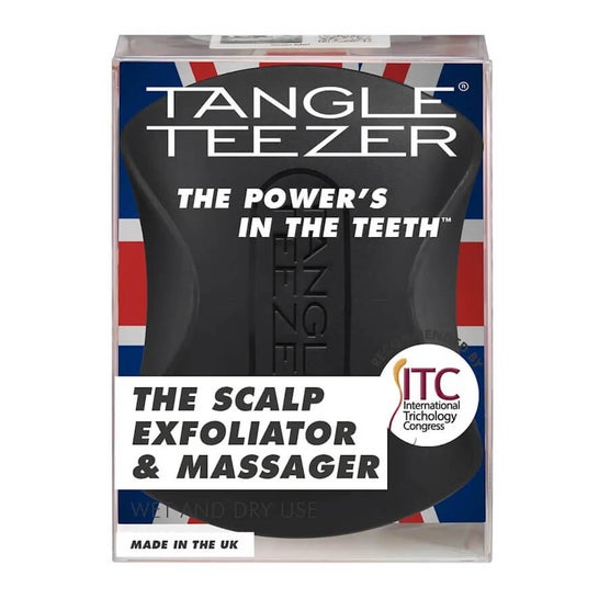Tangle Teezer Esfoliador e Massajador Onyx Black 1 Unidade
