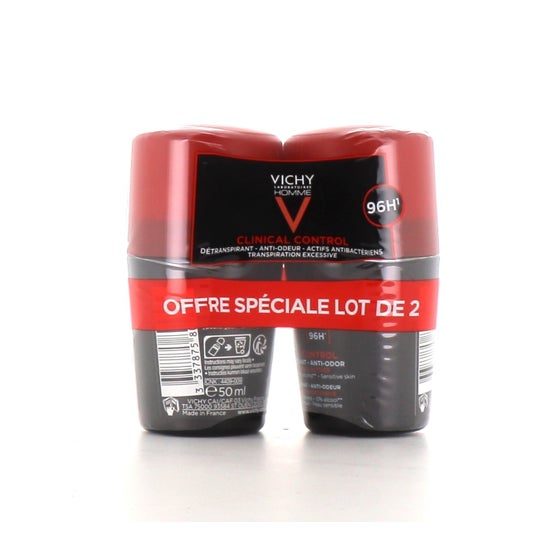 Vichy Homme Clinical Control 96H (2x50ml) - Desodorantes