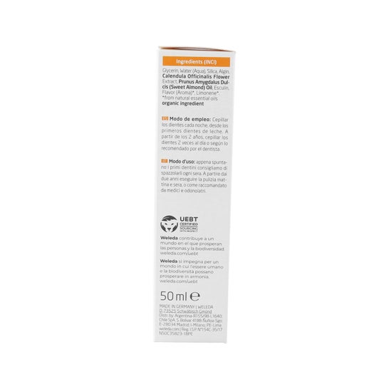 Weleda Gel Dentífrico para Niños Dientes de Leche 50ml