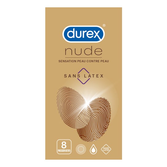 Durex Nude preservativos sin látex 8uds