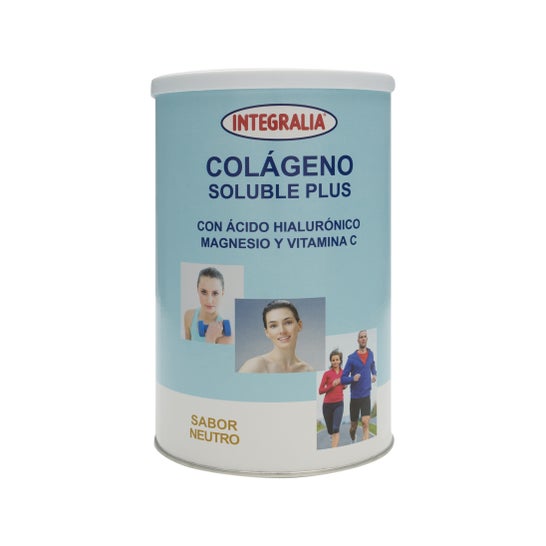 Integralia Colágeno Soluble Plus hialurónico magnesio sabor neutro 360g