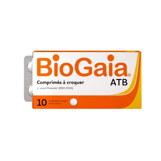 BioGaia® ATB Comprimidos Masticables Limón 10comp