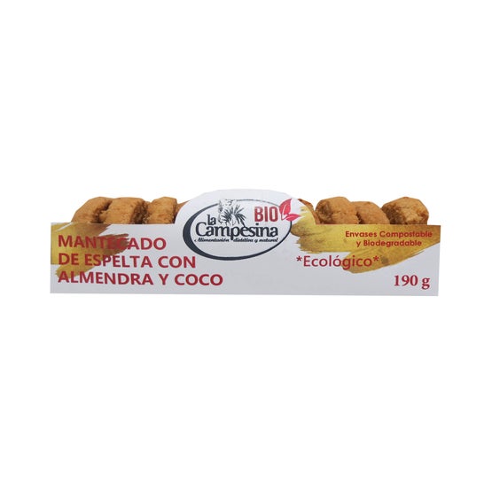 La Campesina Mantecados Espelta Almendra-Kakao Vegan Bio 190g