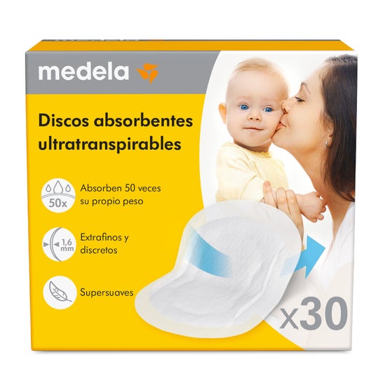 Medela Discos Absorbentes Ultratranspirables 30uds