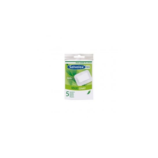 Salvelox Maxi Cover Estéril apósitos 76mmx54mm 5 uds