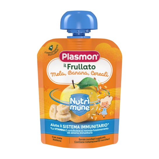 Plasmon Nutri-Mune Manzana Banana Cereales 85g