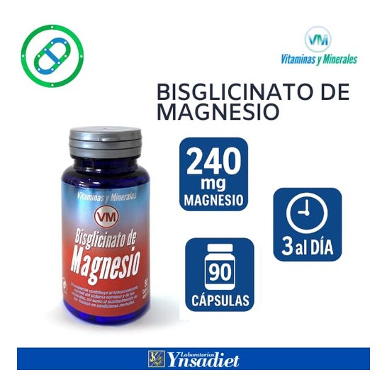 Vitaminas y Minerales Bisglicinato de Magnesio 90vcaps Vitaminas y Minerales Bisglicinato de Magnesio 90vcaps