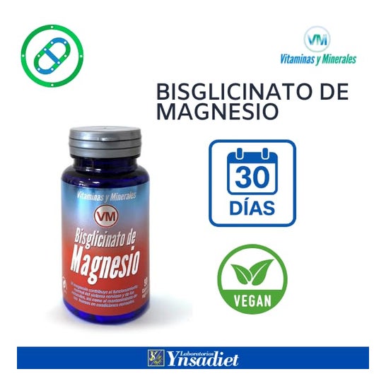 Vitaminas y Minerales Bisglicinato de Magnesio 90vcaps Vitaminas y Minerales Bisglicinato de Magnesio 90vcaps