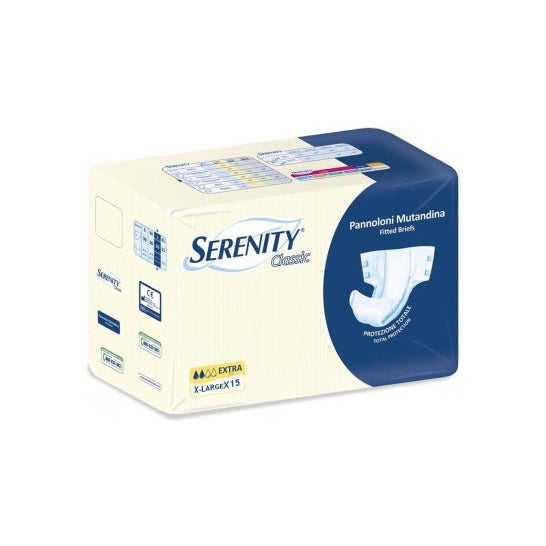 Serenity Classic Pañales Ropa Interior Extra XL 15uds