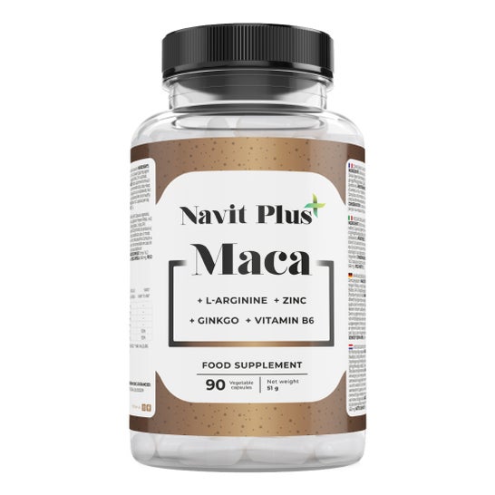 Navit Plus Anden-Maca + L-Arginin + Zink + Ginkgo + Vitamin B