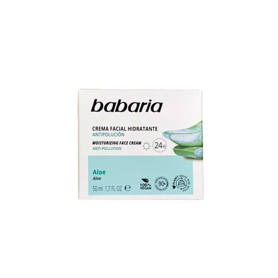 Babaria Facial Cream Moisturizing 24h Aloe Vera 50ml