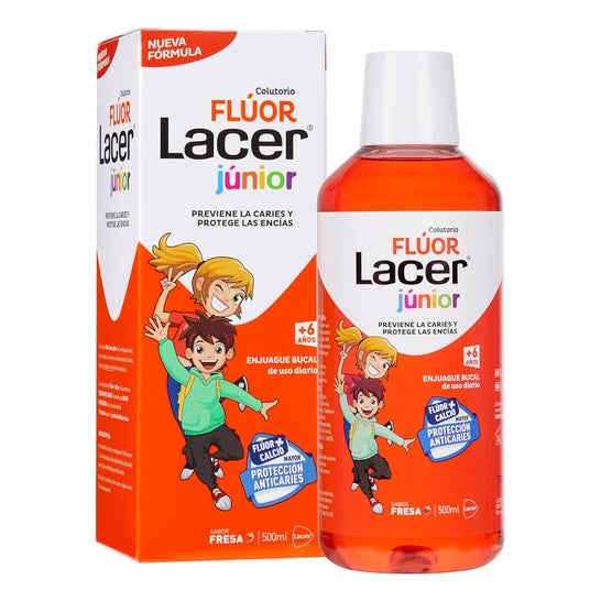 Lacer Colutorio Flúor Junior Sabor Fresa 500ml
