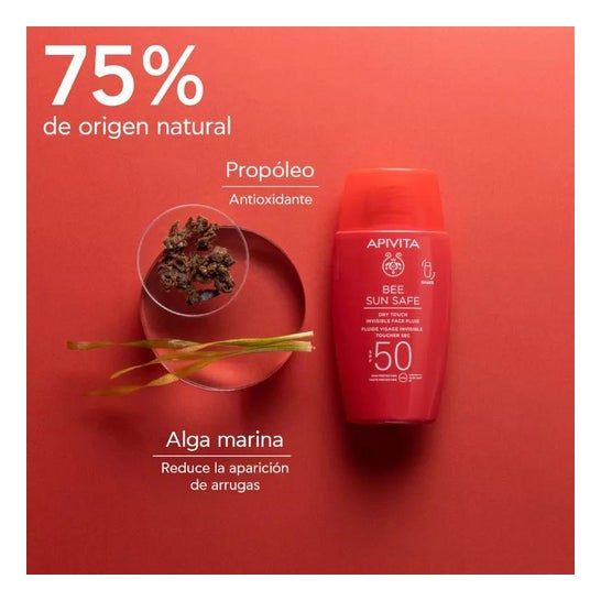Apivita Bee Sun Safe Facial Fluid Invisible Dry Touch SPF50+ 50ml Apivita Bee Sun Safe Facial Fluid Invisible Dry Touch SPF50+ 50ml
