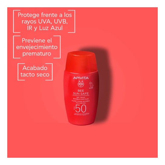 Apivita Bee Sun Safe Fluido Facial Invisible Dry Touch SPF50+ 50ml