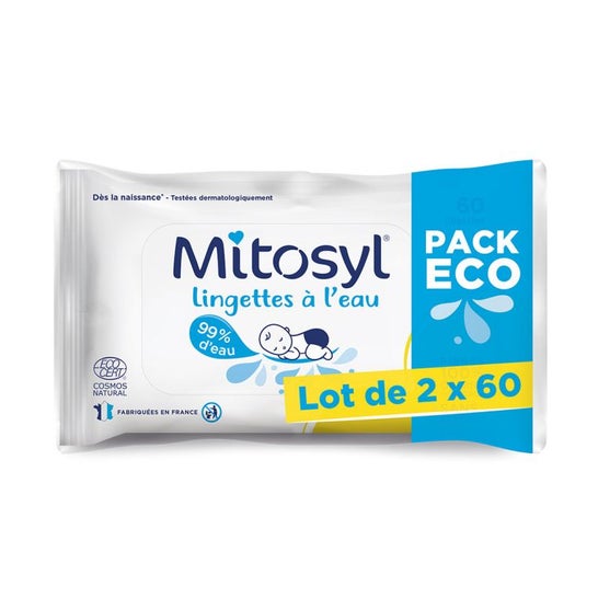 Mitosyl Pack Eco Toallitas al Agua 2x60uds