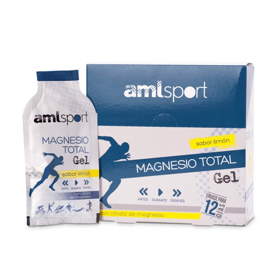 AmlSport Magnesio Total Gel Sabor Limón 12x20ml