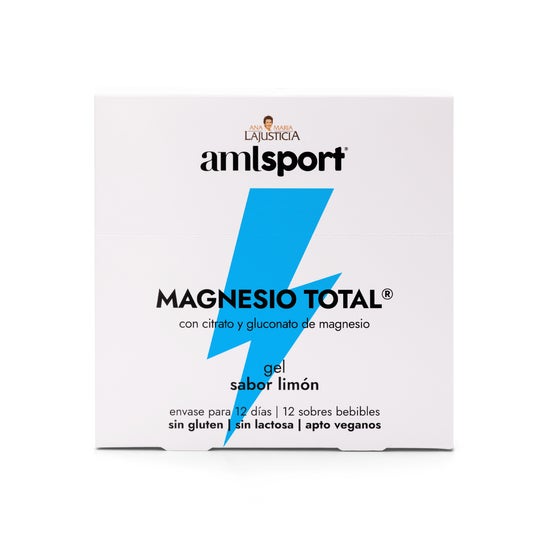 Amlsport Magnesio Total gel Sabor Limón 12 X20 ml