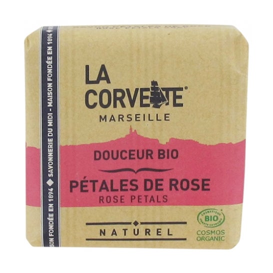 Jabón de pétalos de rosa La Corvette 100g