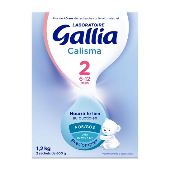Gallia Calisma Milk 6-12 Months (2x600g) - Alimentación del bebé
