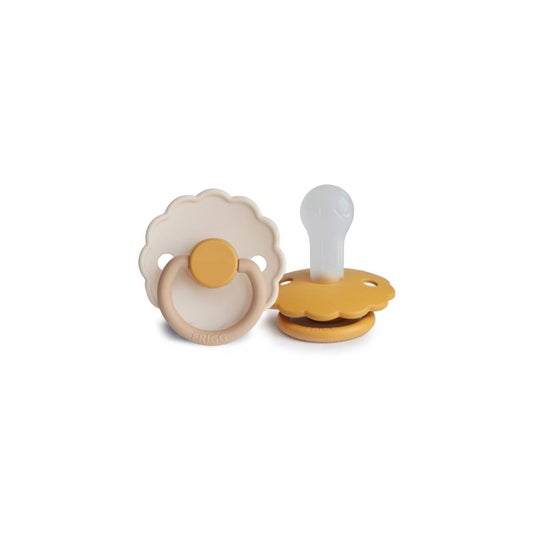 Frigg Daisy Silicone Pacifier Chamomile Honey 0M+ 2uds