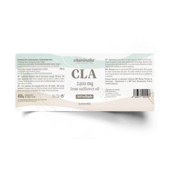 Vitaminalia CLA 2400 mg 365 Perlas