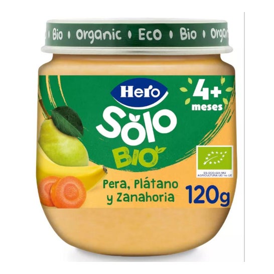 Hero Baby Solo Pera Platano y Zanahoria 120g Hero Baby Solo Pera Platano y Zanahoria 120g
