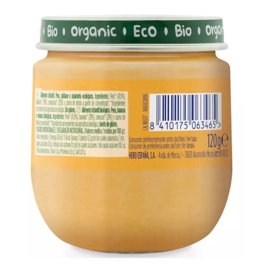 Hero Baby Solo Pera Platano y Zanahoria 120g Hero Baby Solo Pera Platano y Zanahoria 120g