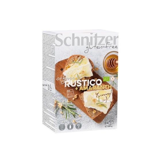 Schnitzer Pan de Molde Amaranto Rústico sin Gluten 500g