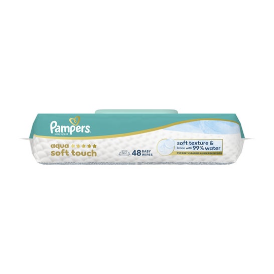 Pampers Aqua Soft Touch Baby Wipes 48 pcs