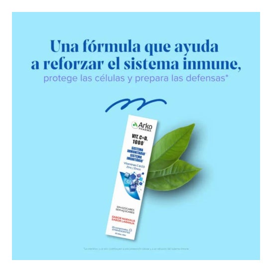 Arkopharma Vitamina C + D3 1000mg + Zinc Efervescente 2x20comp Arkopharma Vitamina C + D3 1000mg + Zinc Efervescente 2x20comp