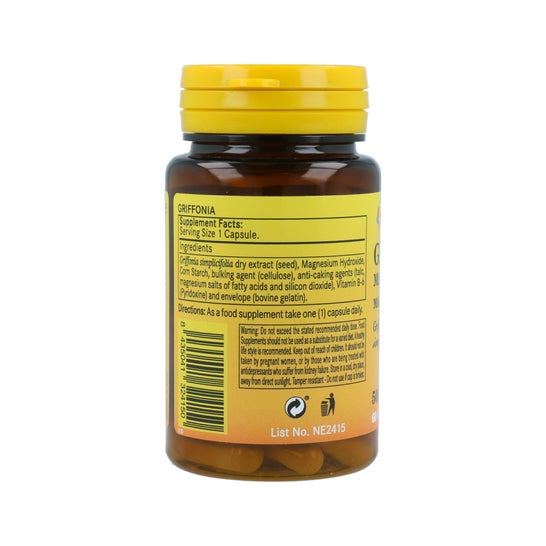 Nature Essential Griffonia100Mg Magnesio & B-6 60caps