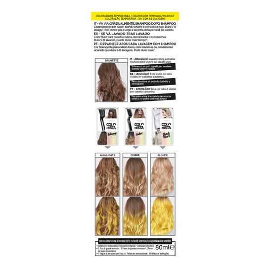 L'Oreal Tinte Colorista Washout 18 Amarillo 80ml
