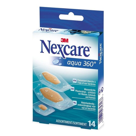 3M Nexcare Aqua, 360ø 14 bende e medicazioni di protezione per bendaggio