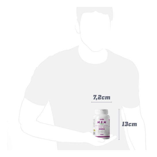 HSN MSM Metilsulfonilmetano 1000mg 120vcaps