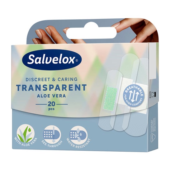 Salvelox apósito adhesivo aloe vera transparente 20uds
