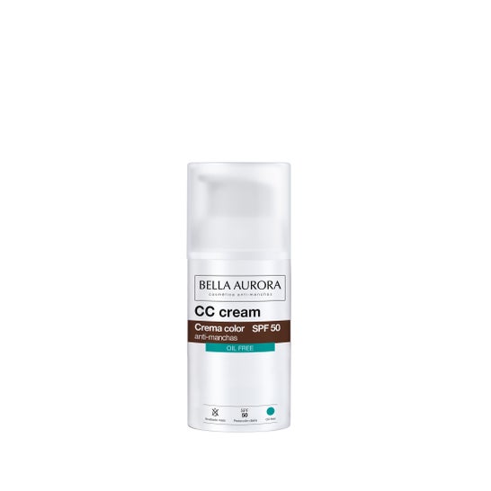 Bella Aurora CC Cream Crema Color Anti-Manchas SPF50+ Oil Control 30ml