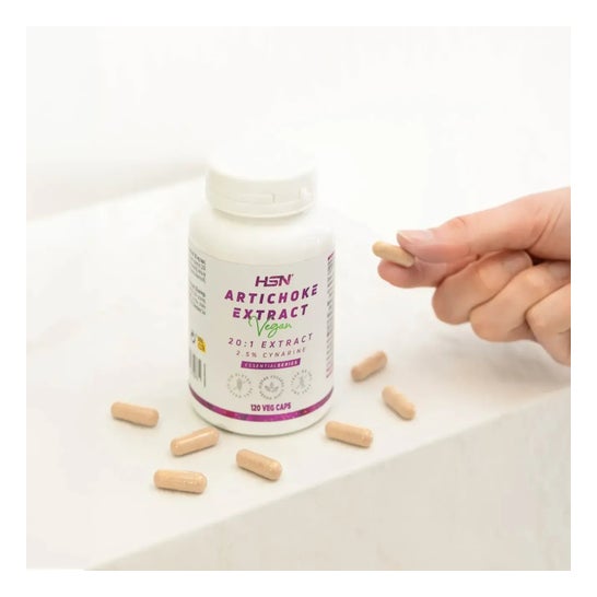 HSN Extracto de Alcachofa 20:1 500 mg 120 vcaps