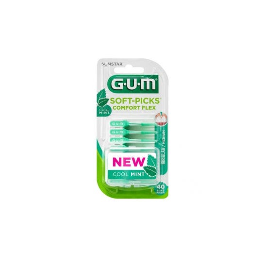 Gum Soft Picks Comfort Flex Reg Mint 40U