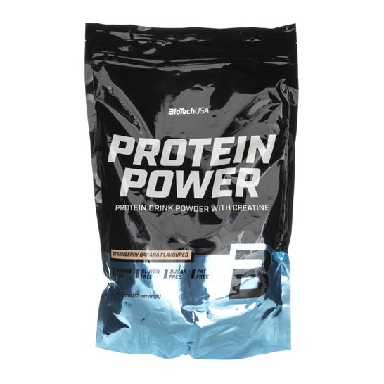 BioTech USA Protein Power Platano Fresa 1000g