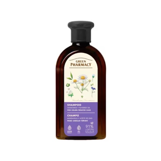Green Pharmacy Champú Manzanilla Aceite de Lino 350 ml