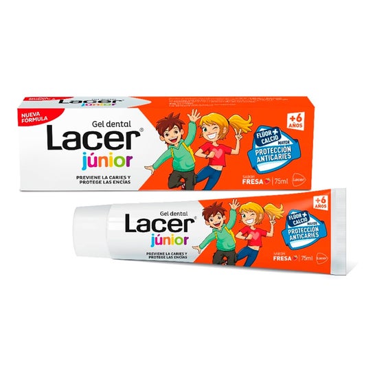 Lacer™ Junior dental gel strawberry flavour  75ml