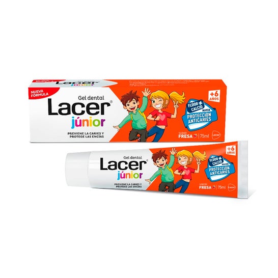 Lacer™ Junior dental gel strawberry flavour  75ml