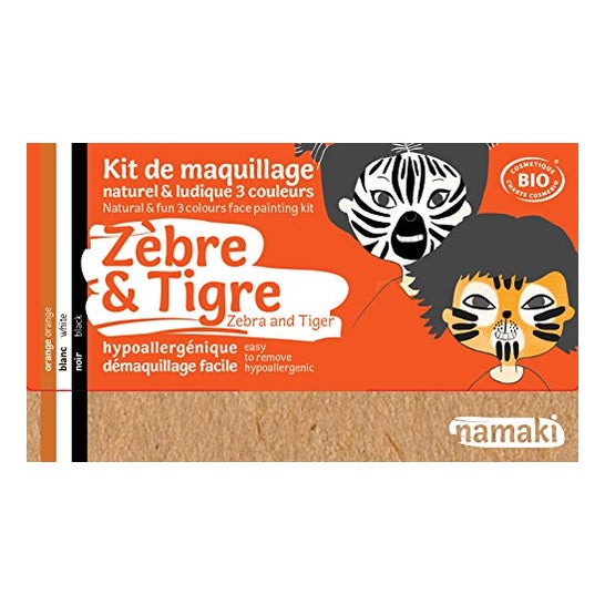 Namaki Kit Maquillaje Infantil Cebra y Tigre