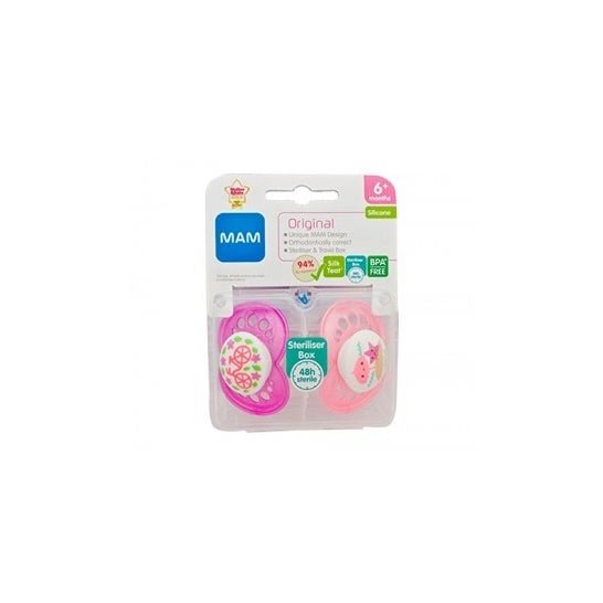 MAM Original chupete silicona 16+m 2 uds
