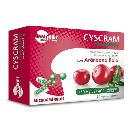 Waydiet Natural Cyscram Cranberry con Arándano Rojo 30caps