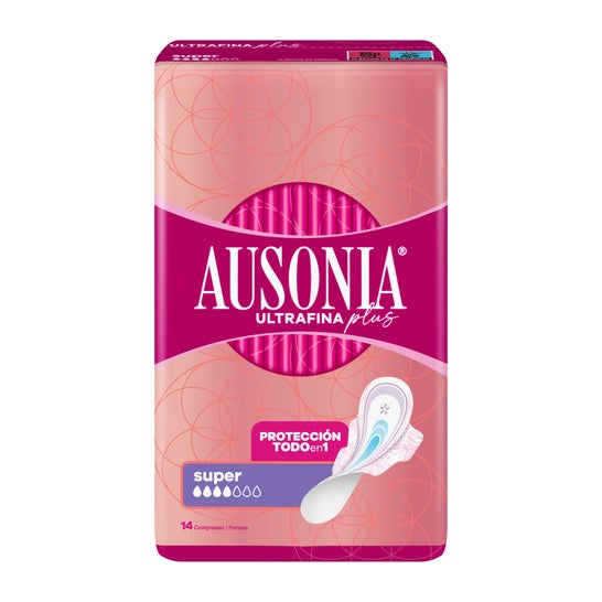 Ausonia Ultrafina Plus Compresas Super Alas 14uds