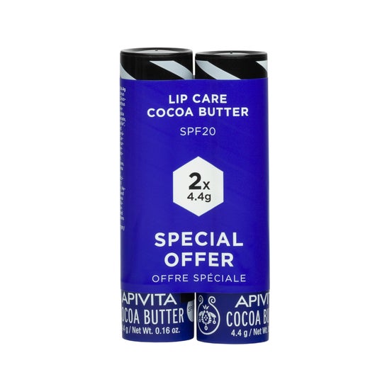 Apivita Labial Duplo Cacao Azul 2x8,8g